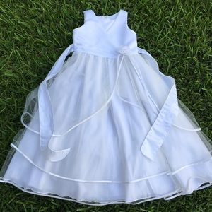 White Juniors Gown Dress